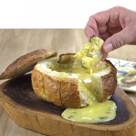 Easy Baked Brie in Bread with Sage