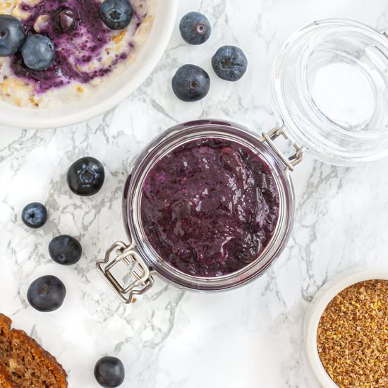 Blueberry Jam with Flaxseeds