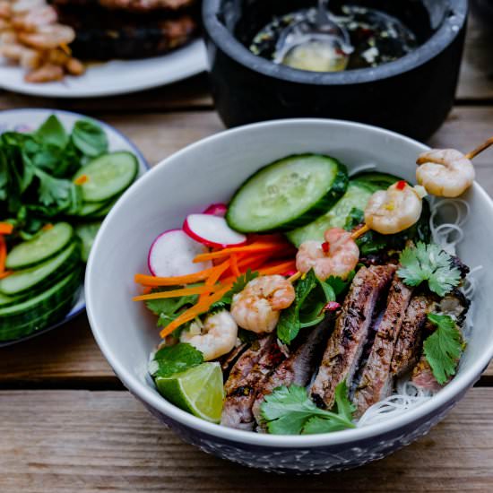 Lemongrass Pork Vermicelli Bowls