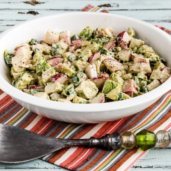 Chicken Salad Avocado Radishes