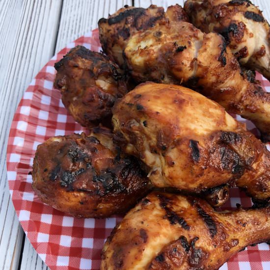 Rhubarb-b-q Chicken Drumsticks