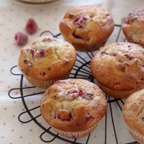 Pistachio Raspberry Muffins