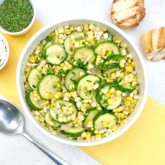 Zucchini Corn Saute
