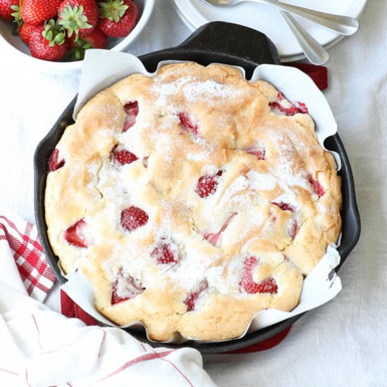 Strawberry Skillet Cake