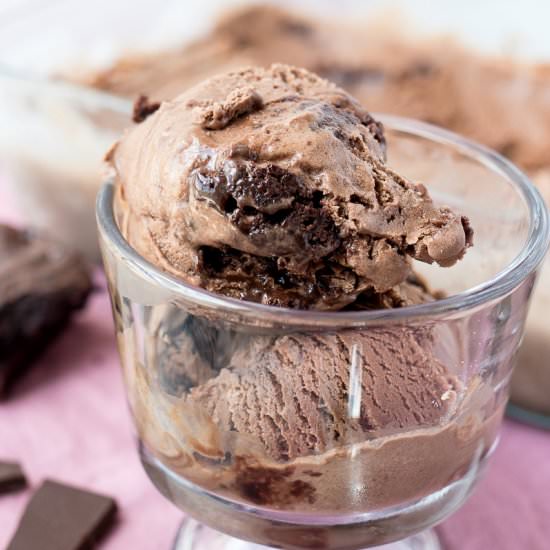 Fudge Brownie Ice Cream