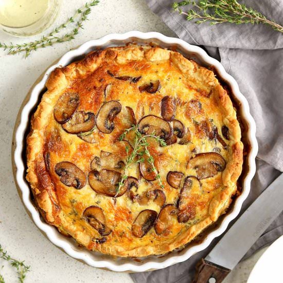 Mushroom Quiche