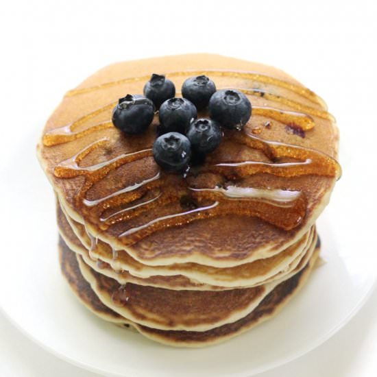 The Best GF/V Blueberry Pancakes
