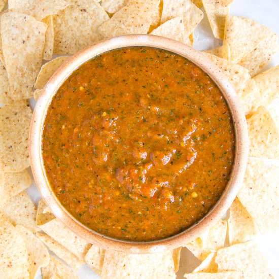 Roasted Mango-Habanero Salsa