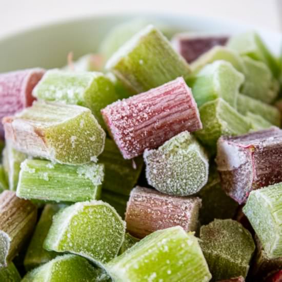 Freezing Rhubarb