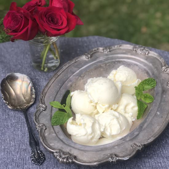 Rosewater Ice Cream