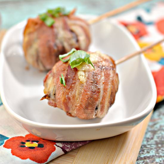 KETO BACON CHEESEBURGER LOLLIPOPS