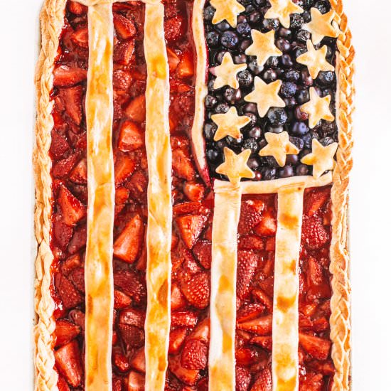 How to make American Flag Pie