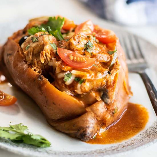 Enchilada Stuffed Sweet Potato