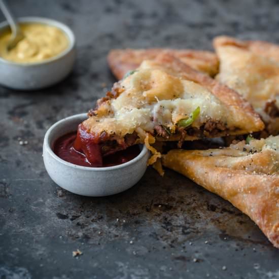 Keto Cheeseburger Calzone