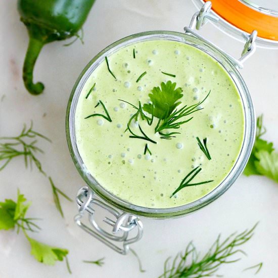 Healthy Creamy Jalapeno Sauce