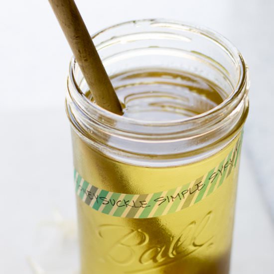 Honeysuckle Simple Syrup