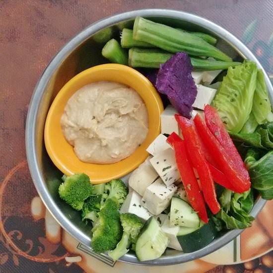Assorted Veggies & Tofu Platter