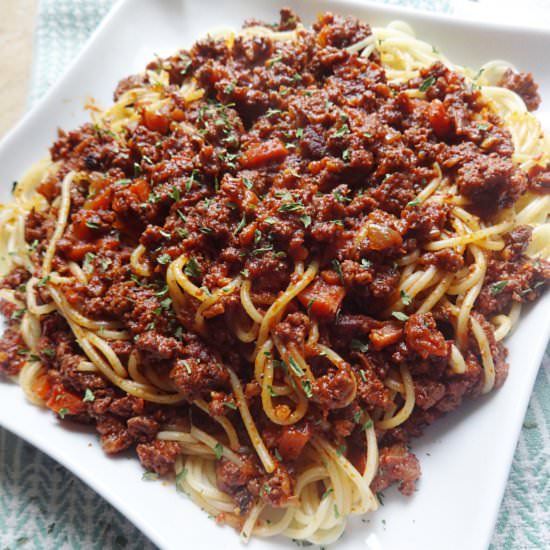 Simple Spaghetti Bolognese Sauce