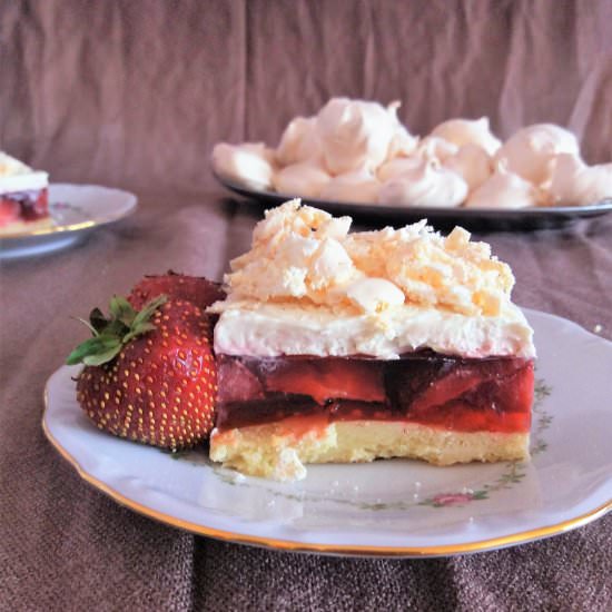 Strawberry Cloud Cake