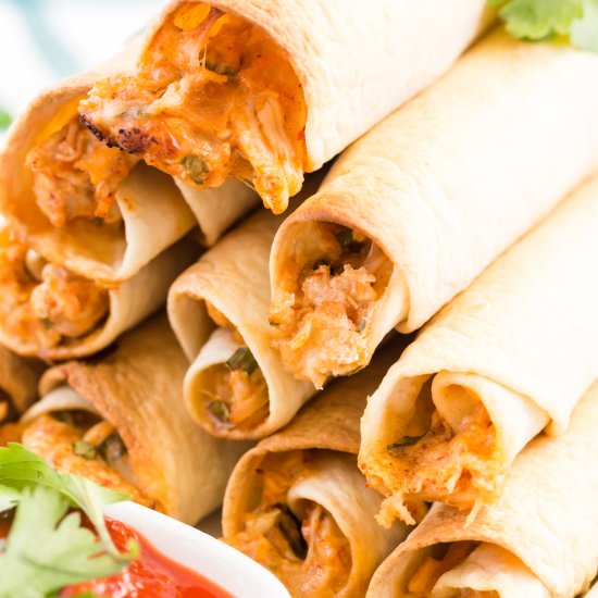 Baked Chicken Taquitos Recipe