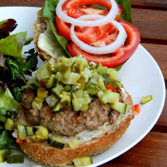 Fermented cucumber relish