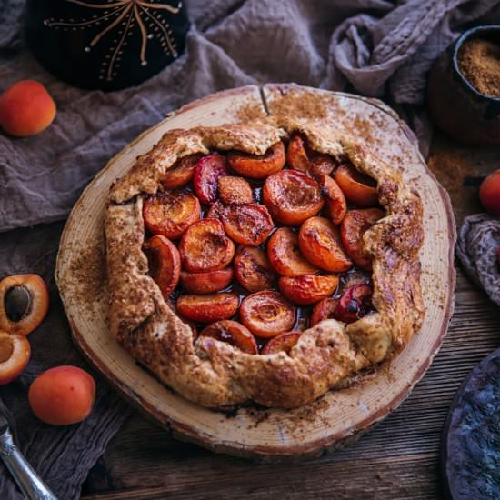 Rustic apricot galette