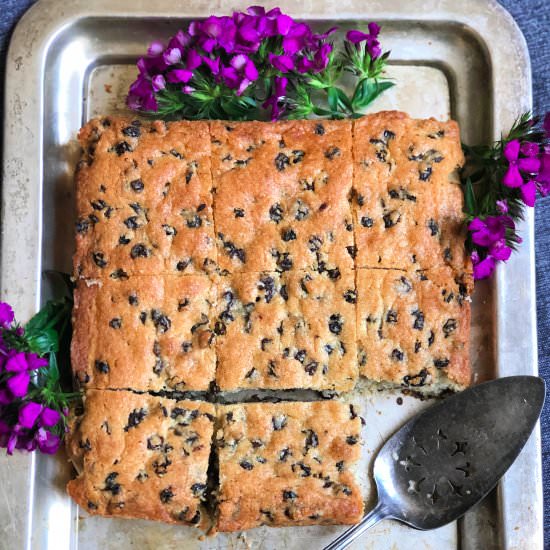Rosewater Currant Cake from 1678