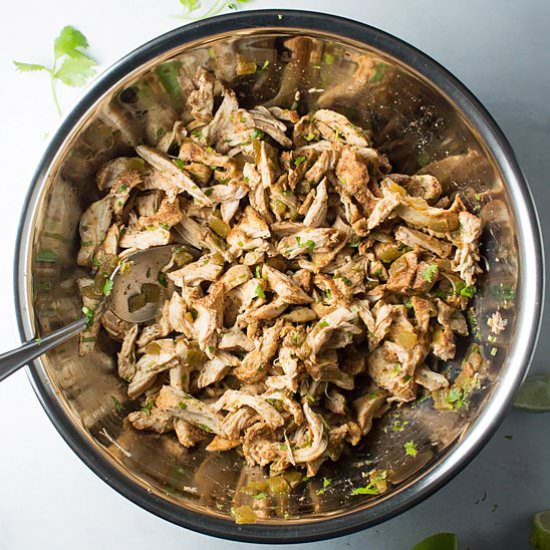 Slow Cooker Shredded Chile Chicken