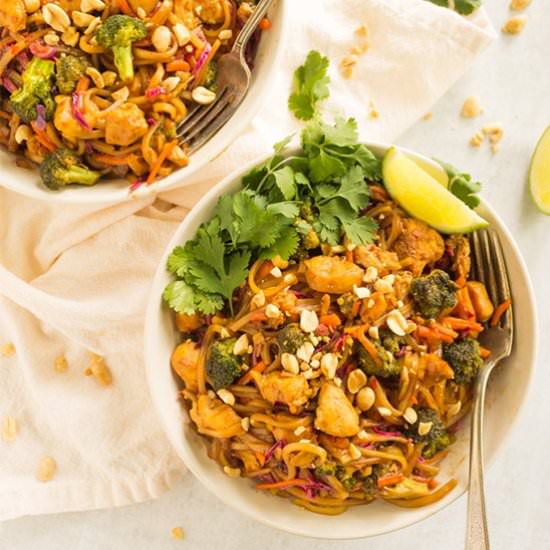 35 minute chicken pad thai