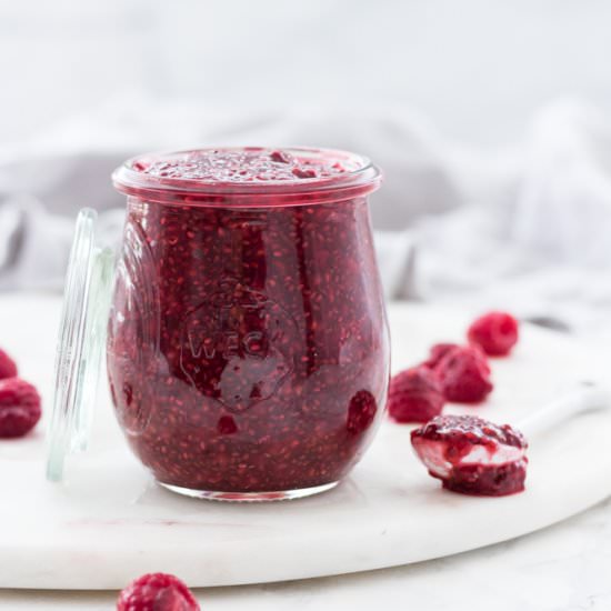 Easy Raspberry Chia Jam