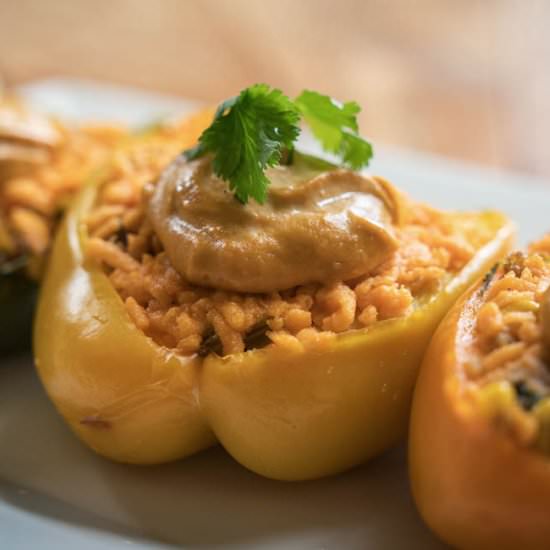 OMD’s Open-Faced Stuffed Peppers