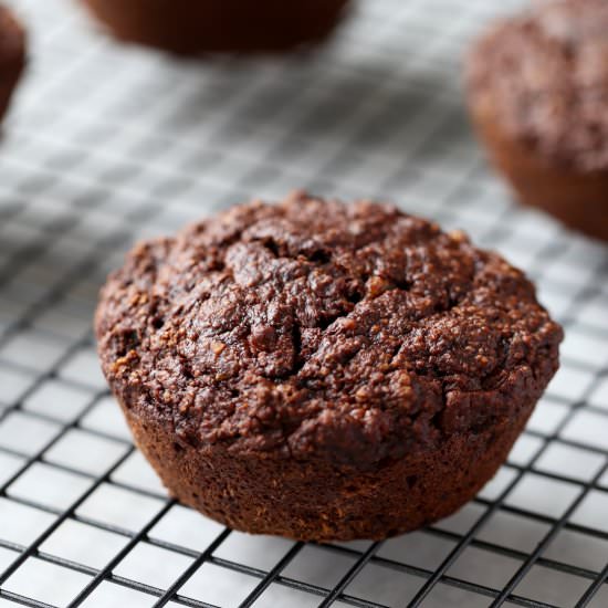 Chocolate Oatmeal Breakfast Muffins
