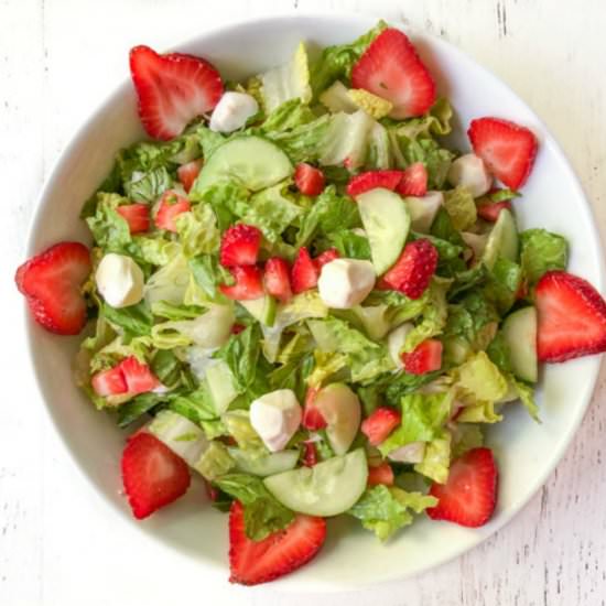 Low Carb Strawberry Caprese Salad