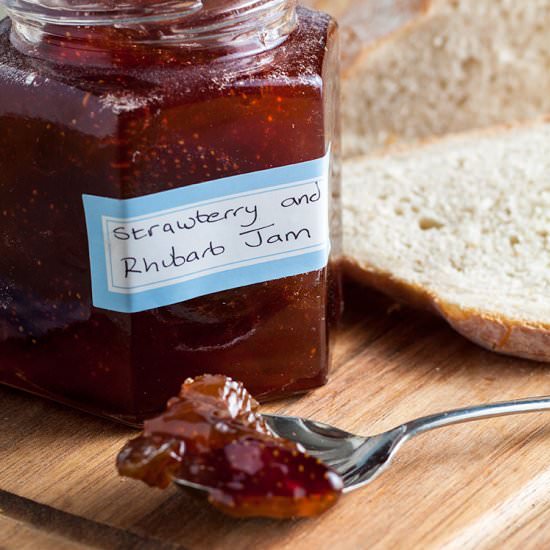 Strawberry and rhubarb jam