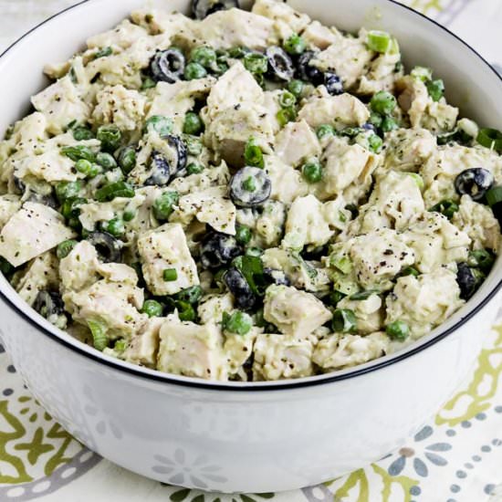 Low-Carb Chicken Pesto Salad
