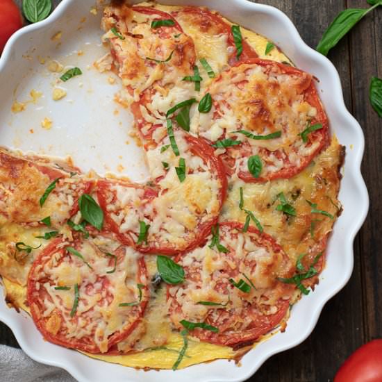 Crustless Tomato Pie