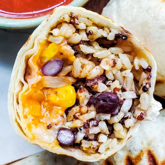 Freezer Vegetarian Burritos