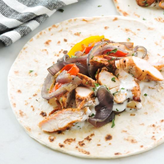 Easy Grilled Chicken Fajitas