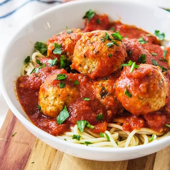 Stuffed Italian Chicken Meatballs