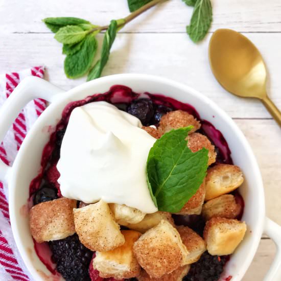 Baked Berries with Puff Pastry