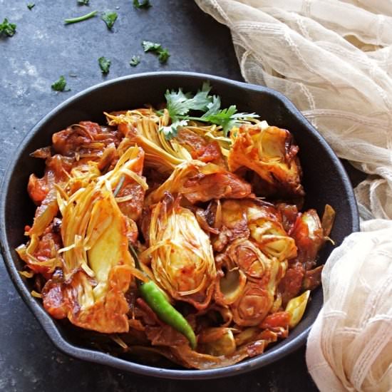 Indian Spiced Dry Jackfruit Curry