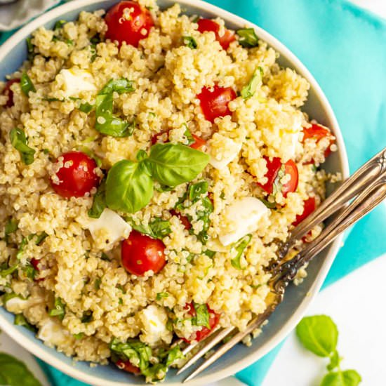 Quinoa Caprese salad