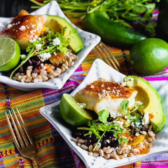 Fish and Farro Bowls