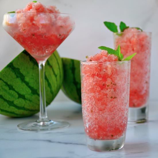Boozy Watermelon Granita
