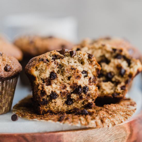 banana chocolate chip muffins