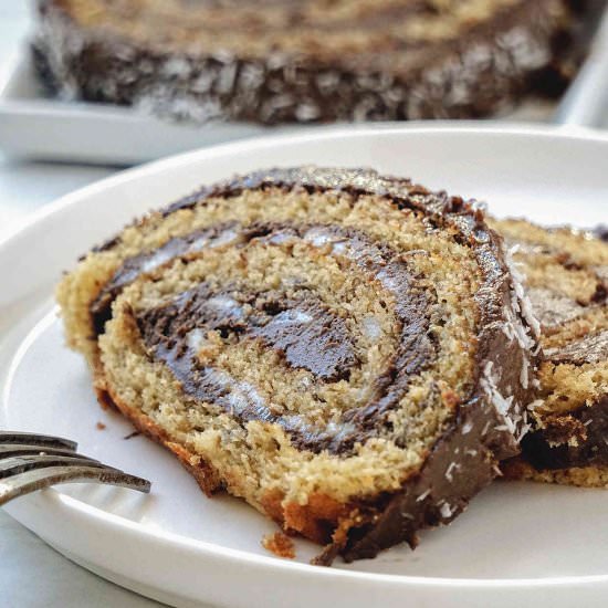 Gluten Free Swiss Roll Carob Cake