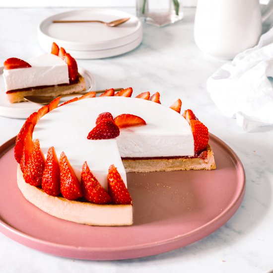 No bake cheesecake tart with