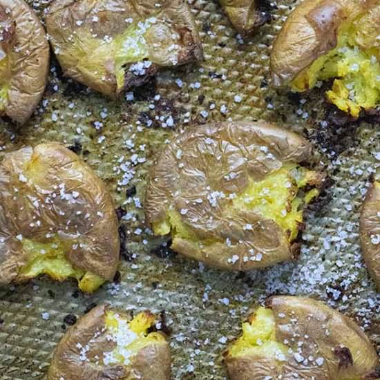 Smashed Salt & Vinegar Potatoes