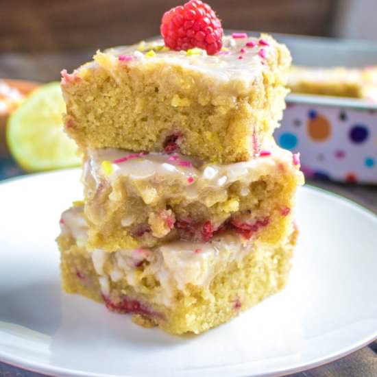 lemon raspberry brownies