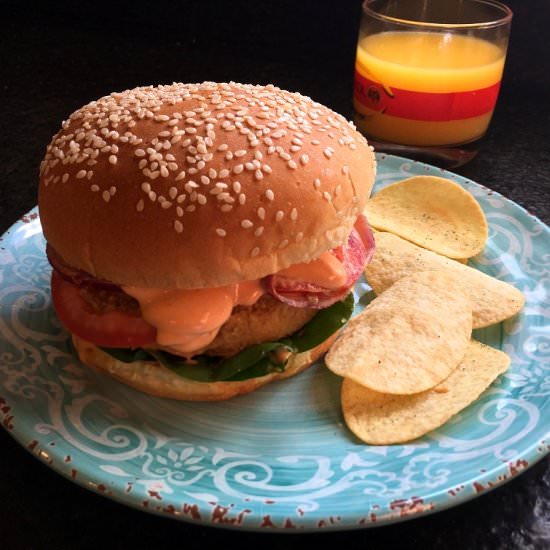 Homemade Haricot/Navy Bean Burger